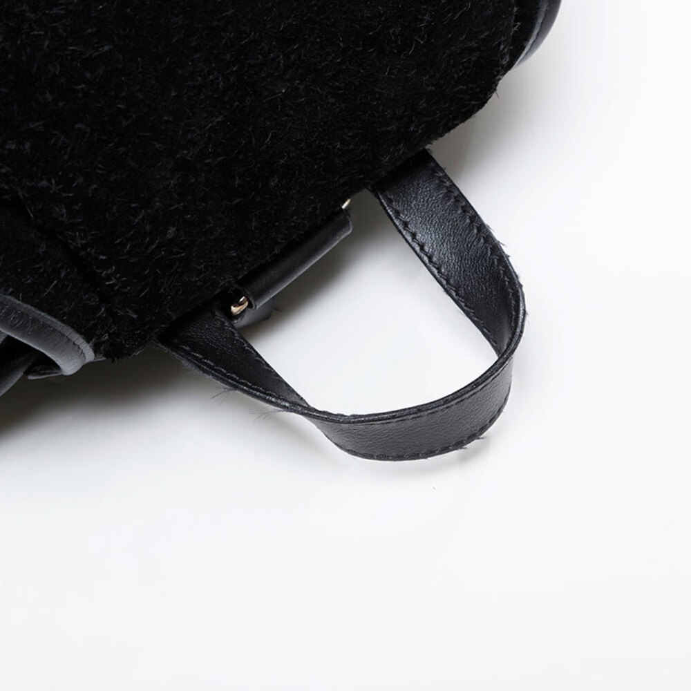 Balenciaga Leather Suede Lock Backpack/Daypack, Black, WS21590 - Picture 9 of 13